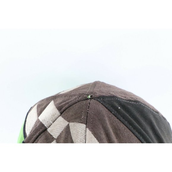 Vintage 90s Arctic Cat Snowmobile All Over Print Thrashed Snapback Hat Cap - Picture 4 of 9